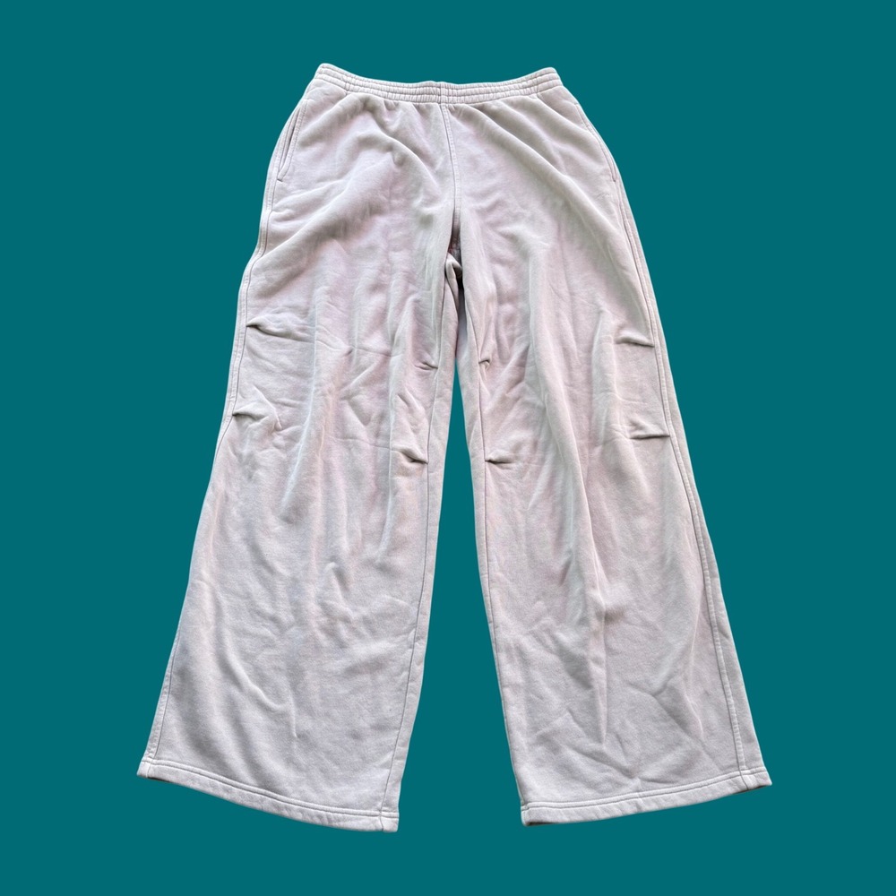 SKIMS Vintage Fleece Sweatpant Stone Wide Leg WL-WLG-6561W Medium NWT